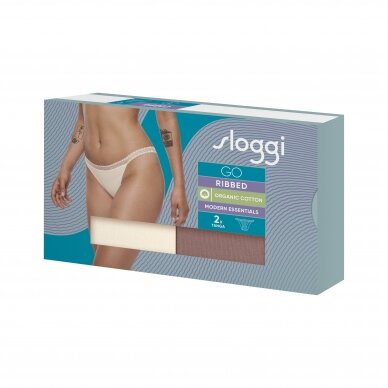 Kelnaitės Sloggi Go Ribbed Tanga C2P M003 1