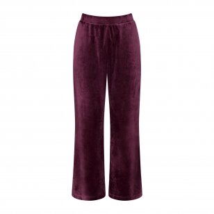 Namų kelnės Sensual Velour Wide Leg Trousers 00EG