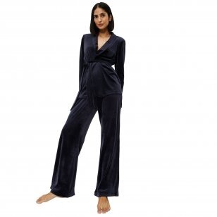 Namų kelnės Sensual Velour Wide Leg Trousers 7064