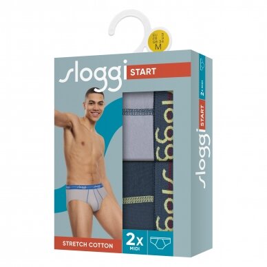 Trumpikės Sloggi Men Start Midi C2P Box V007 1