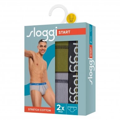 Trumpikės Sloggi Men Start Midi C2P Box M029 1