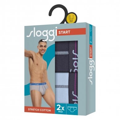 Trumpikės Sloggi Men Start Midi C2P Box V022 3