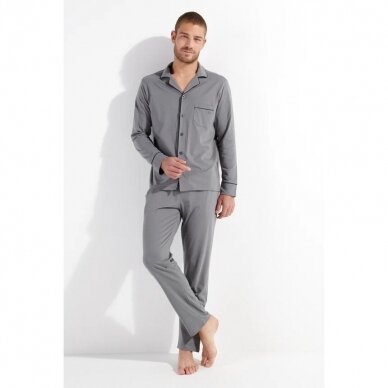 Vyriška HOM pižama Albert Long Sleepwear 00ZU 1